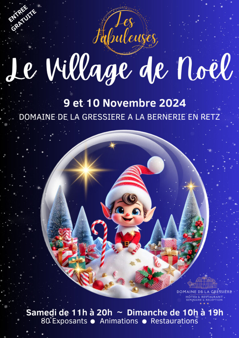 Marché de noel animation la Bernerie en Retz - Artisans créateurs - Musique - vin chaud - Domaine de la Gressière