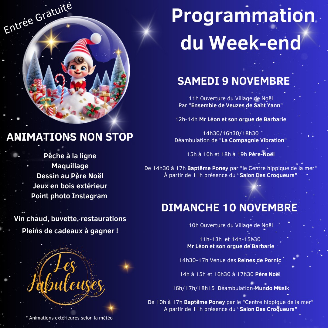 Le programme des festivités